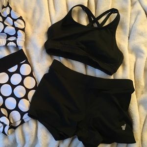 Varsity Black sports bra